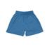 Youth Core Shorts in blue, featuring an elastic waistband and a simple, lightweight design.