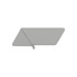 A grey silicone pen holder with a zippered compartment. It features a sleek, geometric design and has a logo.