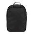 A black compression packing cube with a zipper and a top handle. It features a simple, minimalist design.