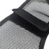 A black mesh fabric with a velcro fastening. The material is lightweight and has a textured pattern.