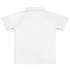 A white women's active polo shirt featuring a simple design with a collar and short sleeves.