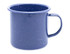 A Falcon Enamel 500ml mug in navy blue with a speckled finish and a sturdy handle, featuring branding.