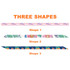 A set of three patterned narrow chiffon scarves in varying designs, featuring floral and botanical motifs and vibrant colours.