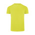 A bright yellow men's active tee with a classic crew neckline and short sleeves. Features a logo on the label.
