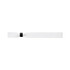 A white wristband with a black clasp, designed for events. It features a simple, flat design.