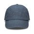 A vintage washed cap in a deep navy blue, featuring a curved brim and a stitched detail. It has a logo on the front.