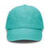 A vintage washed cap in a vibrant aqua colour, featuring a structured design and a logo on the front.
