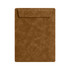 A4 magnetic clipboard in a warm brown leather-like finish, featuring a simple, smooth design with a top flap.