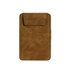 A brown Mini Bills Clipboard with a smooth, textured surface and a flap closure. It features a logo on the front.