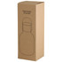 A cardboard box containing a glass carafe and cup set. The design is in a minimalist style with a simple outline.
