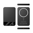A sleek black MagSafe wireless power bank with a 5000 mAh capacity and a circular charging pad design.