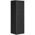 A tall, black cardboard box with a sleek, minimalist design. It has no visible branding or logos.