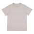 A light beige women's short sleeve tee featuring a simple design and a label inside.