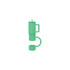 A drink bottle with a cup-shaped silicone straw cover in vibrant green, featuring a handle and straw holder.