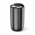A sleek black diffuser with a lid, featuring a simple design and a logo on the side.