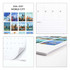 A vertical wall calendar featuring vibrant illustrations of famous world landmarks, with a white background and colourful images.