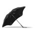 A black BLUNT Classic Umbrella with a unique design and a sturdy frame, featuring a logo on the handle.