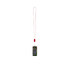 A pink smartphone lanyard featuring a built-in cable, designed to hold a mobile device securely.