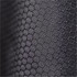 A close-up of a textured black fabric featuring a hexagonal pattern. The fabric appears durable and supportive.