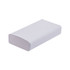 A rectangular white packaging box with a curved top, featuring a simple design and no specific branding visible.