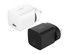 A wall charger set in white and black, featuring a USB-C port and a branding logo.