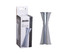 A stainless steel spirit measure in a boxed package, featuring a sleek silver finish. The box includes branding.