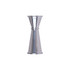 A stainless steel spirit measure featuring two graduated sections for 15ml and 30ml measurements. It has a shiny finish and a logo.