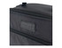 A black insulated lunch bag with a zipper and a branded logo on the front.