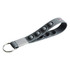 A grey Popper Stress Reliever Keyring featuring multiple push buttons and a metal keyring attachment.