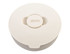A lunch bowl with a rounded design, featuring a light beige colour and a central button. It has a logo on the top.