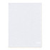 A large, white cotton tea towel with a plain texture, featuring a brand logo.