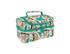 A double decker lunch bag featuring a playful sloth design, with green accents and zippered compartments.