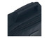 A black insulated lunch bag features a sturdy handle and a zipper. It has a logo on the front.