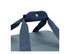 A blue insulated carry bag with sturdy straps and a snap button closure on the handle.