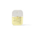 A 35ml spray sanitiser in a transparent container with a white cap, featuring a logo on the front.