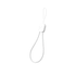A white charging phone strap with an adjustable loop, designed for convenience and portability.