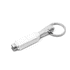 A white 60W 3-in-1 ABS charging cable with a metallic keychain loop.
