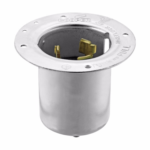 Eaton Wiring Devices CS6375 FLANGED INLET 50A 125/250V 3P4W H/L - KTOOL