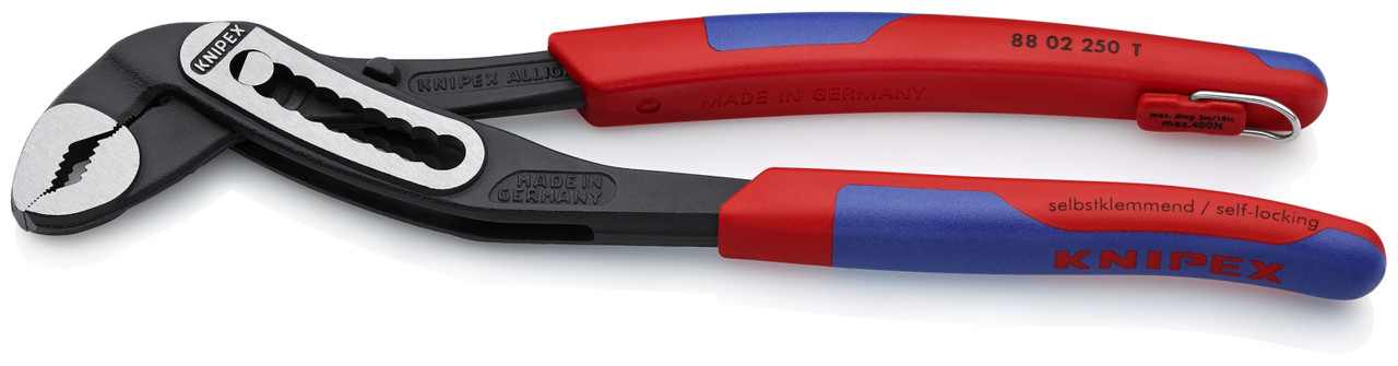 Knipex 88 02 250 T BKA 10'' Alligator Water Pump Pliers-Comfort