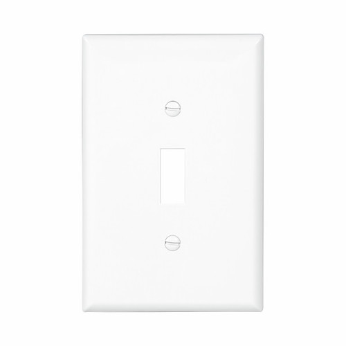 Eaton Wiring Devices PJ1W Wallplate 1G Toggle Poly Mid WH
