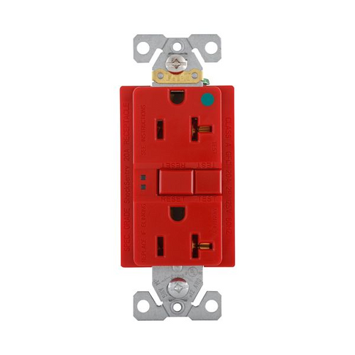 Eaton Wiring Devices SGFH20RD GFCI HG ST Duplex 20A 125V Red