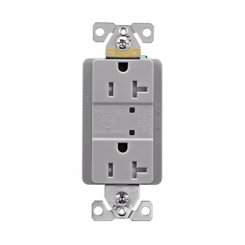 Eaton Wiring Devices TR5360GYS SURGE RECP TR 20A 125V LED GY