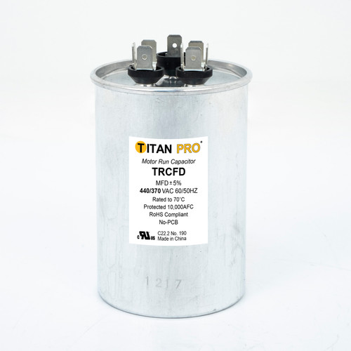 Packard TRCFD305 Titan Pro 30+5MFD 440/370V Round Run Capacitor