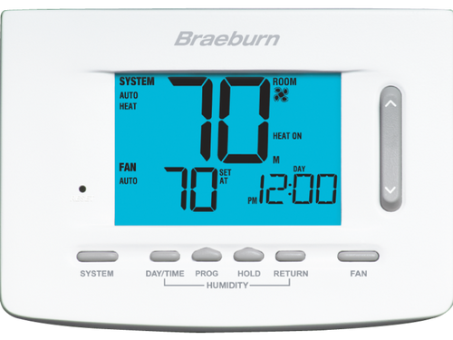 Braeburn 5025 Premier Universal 7, 5-2 Day or Non-Programmable 2H/1C w/Humidity Control