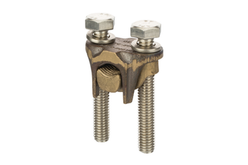 NSI TC500 Two-Bolt Bronze Tap Connector 500 – 350 MCM Main and 500 MCM – 4 SOL Tap