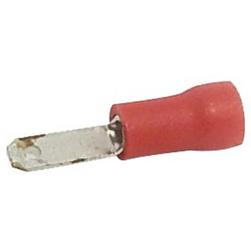 Morris Products 10208 Vinyl Insulated Male Disconnects - 22-16 Wire, .020x.110 Tab