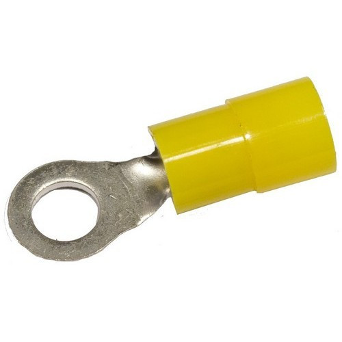 Morris Products 11362B Nylon Insulated Ring Terminals - 12-10 Wire, 1/4" Stud Bulk Bag