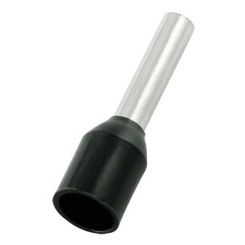 Morris Products 12732B Nylon Insulated Ferrules - Din Standard - 16 Awg .315" Pin Length Black Bulk Bag