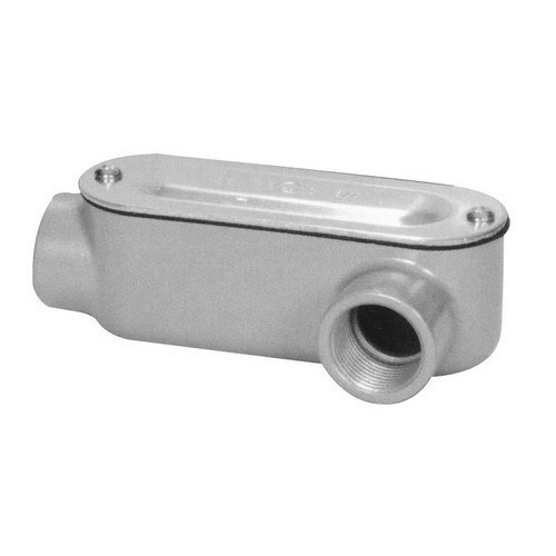 Morris Products 14119 Aluminum Rigid Conduit Bodies LL Type - Threaded with Cover & Gasket 4"