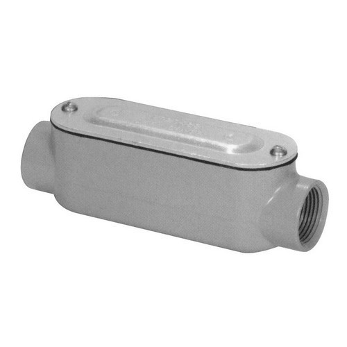 Morris Products 14132 Aluminum Rigid Conduit Bodies C Type - Threaded with Cover & Gasket 1"